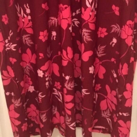 NWOT Woman Within Floral V-Neck Dress - Size 14/16 (Medium) - Picture 6 of 9